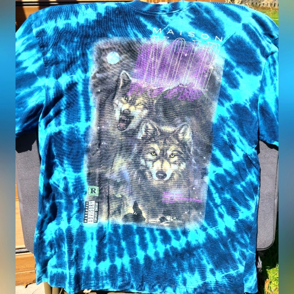 Mens Maison Noir Tie-Dye T Shirt Size XL